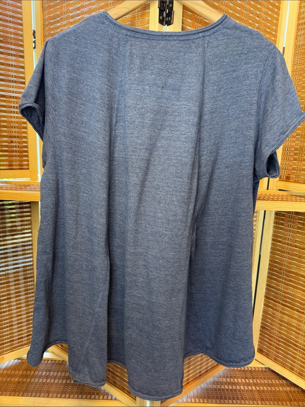 Caite Navy V-Neck Embroidered Floral Tunic N0335 - Picture 5 of 5